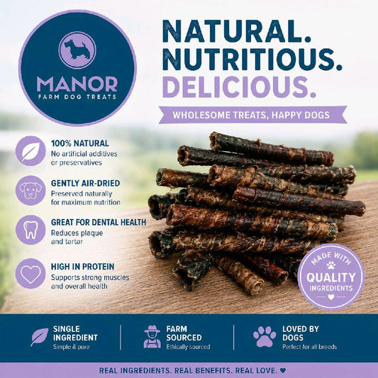 3 x Beef Collagen Sticks Wrapped in Gullet