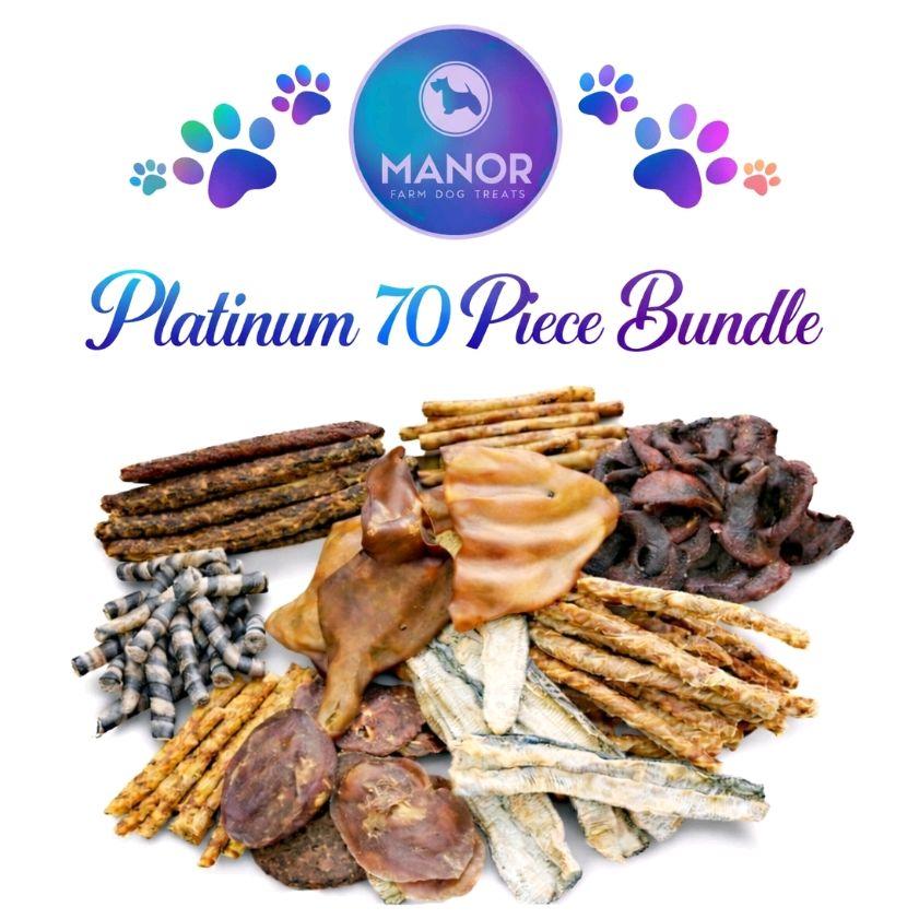 70 Piece Platinum Dog Treat Bundle